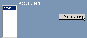 Removing an authorized user